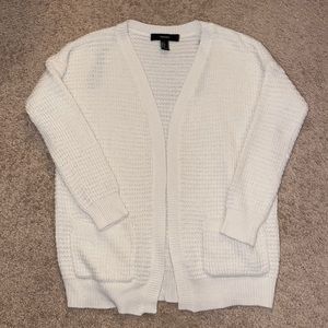 Forever 21 Cream Cardigan Size Small